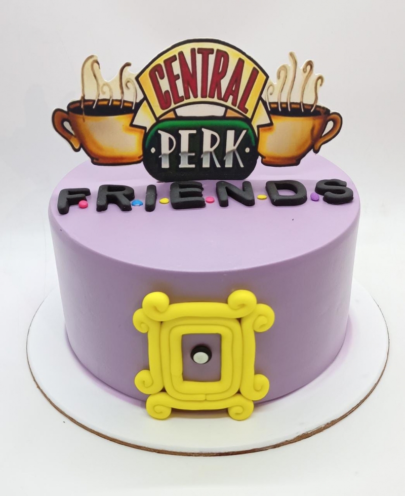 Friends themed cake - Decorated Cake by CakeyCakey - CakesDecor