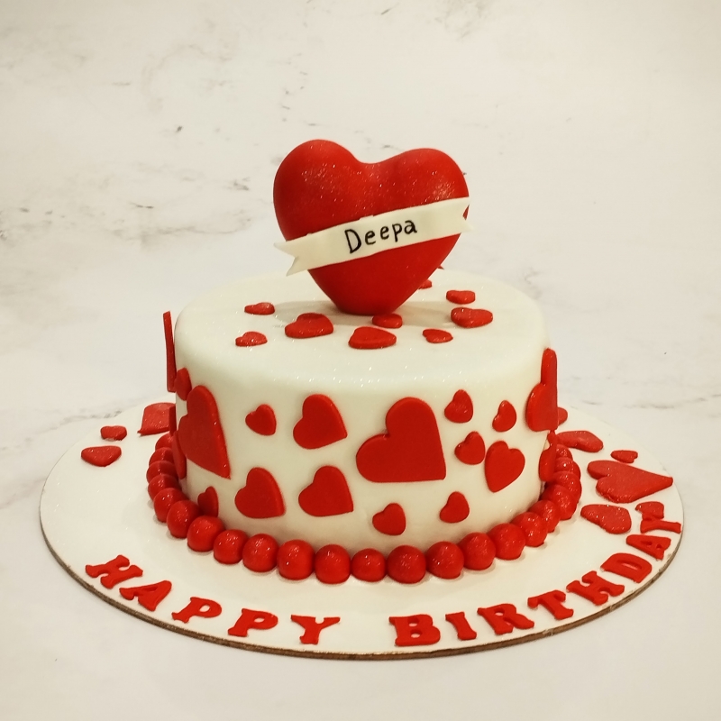 ❤️ Colorful Flowers Birthday Cake For Deepa